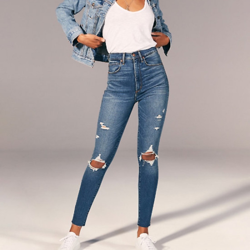 High waisted Abercrombie jeans
